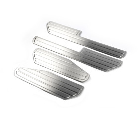 Накладки на внутрішні пороги OmsaLine (4 шт, нерж) для Volkswagen Amarok 2010-2022 рр