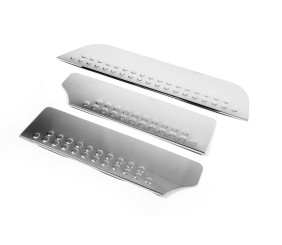 Накладки на внутрішні пороги OmsaLine (нерж) 3 штуки для Volkswagen T4 Caravelle/Multivan 1990-2003 рр