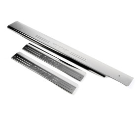 Накладки на внутрішні пороги OmsaLine (3 шт, нерж) для Mercedes Vito W638 1996-2003 рр