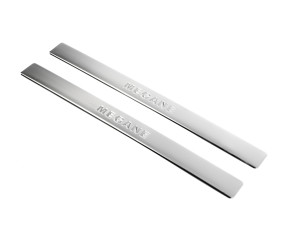 Накладки на пороги OmsaLine (2 шт., нерж) для Renault Megane I 1996-2004 рр