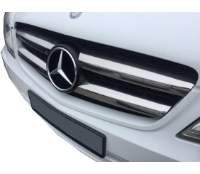 Накладки на решітку 2010-2015 (нерж) OmsaLine - Італійська нержавійка для Mercedes Vito W639 рр