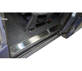 Накладки на внутрішні пороги OmsaLine (нерж) 4 двері для Ford Custom 2013-2022 рр