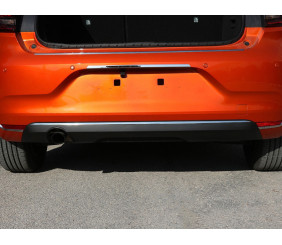 Накладка на торец заднього бампера (нерж) для Renault Clio V 2019- рр