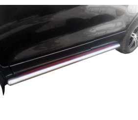 Бічні труби BB001 (2 шт., нерж) 60 мм для Opel Mokka 2012-2021 рр