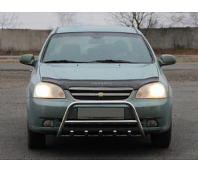 Передня дуга WT003 (42мм, нерж.) для Chevrolet Lacetti 2003-2024 рр