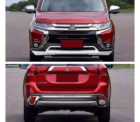 Передня і задня накладки (2 шт., 2015-2018) для Mitsubishi Outlander рр