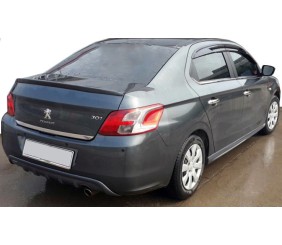 Накладка на задній бампер (2012-2017, під фарбування) для Peugeot 301 2012- рр