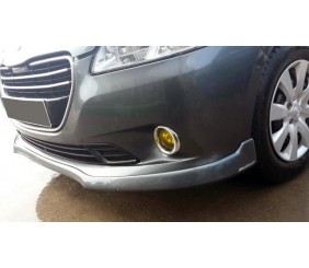 Накладка на передній бампер (2012-2017, під фарбування) для Peugeot 301 2012- рр
