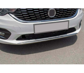 Накладка на передній бампер OmsaLine (2016-2020, нерж) для Fiat Tipo 2016- рр