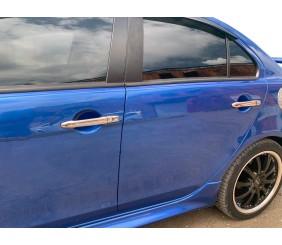 Накладки на ручки (4 шт) Без чіпа, Carmos - Турецька сталь для Mitsubishi Lancer X 2008- рр