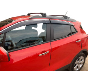 Вітровики з хромованим молдингом (4 шт, Niken) для Opel Mokka 2012-2021 рр