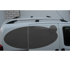 Рейлінги, колір Хром Металеві ніжки для Fiat Fiorino/Qubo 2008-2024 рр