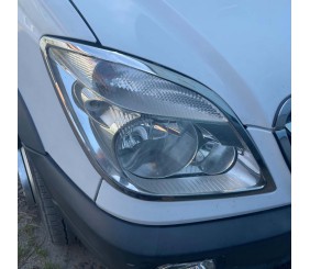 Накладки на фари (2006-2013, 2 шт, нерж.) для Mercedes Sprinter W906 рр
