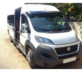 Козирьок на лобове скло (чорний глянець, 5мм) для Peugeot Boxer 2006-2025 рр