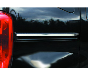 Молдинг під двері зрушення (2 шт, нерж.) Carmos - Турецька сталь для Citroen Nemo 2007-2017 рр