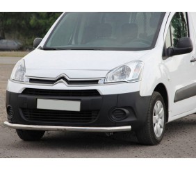 Передній захист ST008 (нерж.) 51 мм для Citroen Berlingo 2008-2018 рр