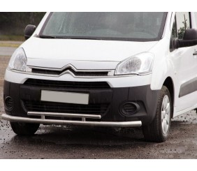 Передній захист ST016 (нерж.) 51/42 мм для Citroen Berlingo 2008-2018 рр
