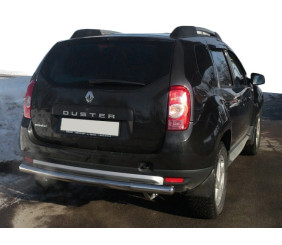 Задня дуга пряма (нерж.) для Dacia Duster 2008-2018 рр