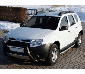 Бокові пороги BlackLine (2 шт, алюміній) для Dacia Duster 2008-2018 рр