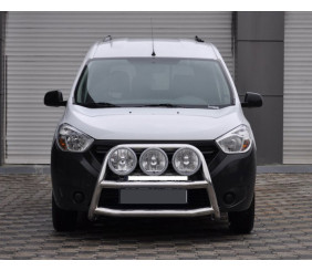 Кенгурятник WT022 (нерж.) для Renault Dokker 2013-2022 рр