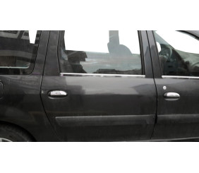 Накладки на ручки (4 шт., нерж.) Carmos - Турецька сталь для Renault Logan MCV 2005-2013 рр