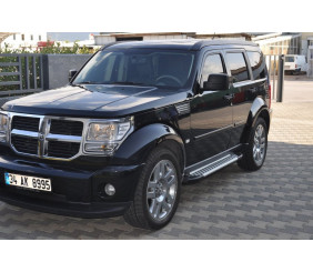 Бокові пороги Allmond Grey (2 шт., алюміній) для Dodge Nitro 2006-2011 рр