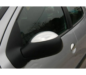 Накладки на дзеркала (2 шт., нерж.) Carmos - Турецька сталь для Citroen C-2 2003-2009 рр
