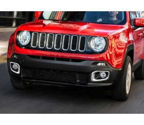 Хром на туманки 2014-2018 (2 шт нерж) для Jeep Renegade 2014- рр