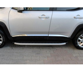 Молдинг дверний (4 шт, нерж) Carmos - Турецька сталь для Jeep Renegade 2014- рр