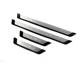 Накладки на пороги Exclusive (4шт.) для Mini