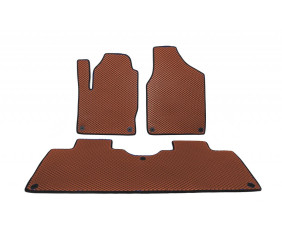 Килимки EVA (2 ряди, коричневі) для Seat Alhambra 1996-2010 рр