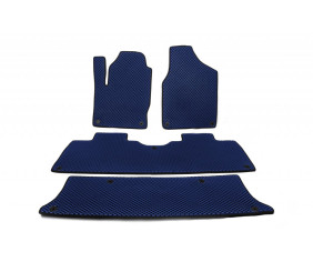 Килимки EVA (3 ряди, сині) для Volkswagen Sharan 1995-2010 рр