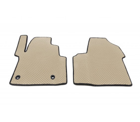 Поліуретанові килимки (2 шт, EVA, бежеві) 1-20261 для Citroen Jumpy/Dispatch 2017- рр