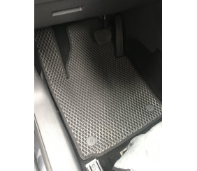 Килимки EVA (чорні) 5 шт, передні та задні (для MAXI, 2 зсувних дверей) для Volkswagen Caddy 2015-2020 рр