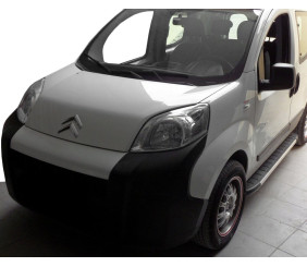 Бокові пороги Fullmond (2 шт., алюміній) для Citroen Nemo 2007-2017 рр