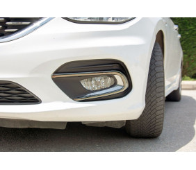 Окантовка протитуманних ліхтарів (2016-2020) ABS-хром для Fiat Tipo 2016- рр
