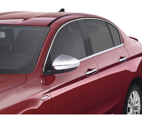 Повна окантовка вікон (нерж) Sedan/HB (4 штуки) для Fiat Tipo 2016- рр
