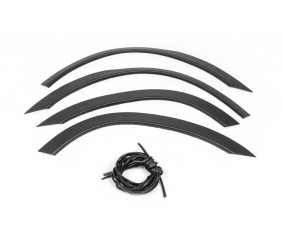 Накладки на арки (4 шт, чорні) для Mitsubishi Outlander 2001-2006 рр