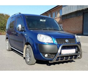 Кенгурятник WT003 (нерж.) 51 мм для Fiat Doblo I 2005-2010 рр