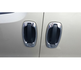 Обведення ручок (4 шт, нерж.) Carmos - Турецька сталь для Fiat Fiorino/Qubo 2008-2024 рр