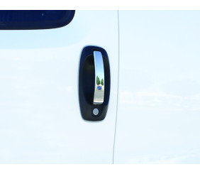 Накладки на ручки (4 шт., Нерж.) Carmos - Турецька сталь для Fiat Doblo II 2010-2022 рр