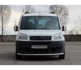 Передній захист ST008 (2 шт., нерж.) 42 мм для Fiat Doblo I 2005-2010 рр