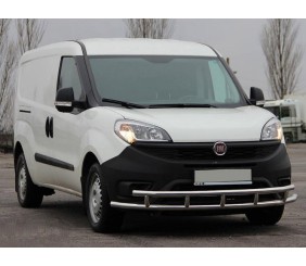 Передній захист ST016-3 (нерж.) 42/42 мм для Fiat Doblo II 2010-2022 рр