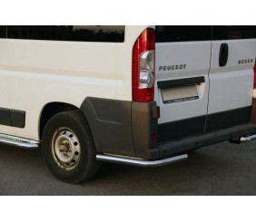 Задні куточки AK003 (2 шт., нерж) для Peugeot Boxer 2006-2025 рр