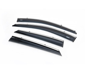 Вітровики з хромованим молдингом (4 шт, Niken) для Hyundai IX-35 2010-2015 рр