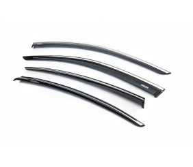 Вітровики з хром молдингом SD (4 шт, Niken) для Volkswagen Passat B8 2015-2023 рр