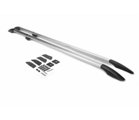 Рейлінги Хром ExtraLong, чавунні ніжки для Nissan NV400 2010-2024 рр