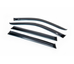 Вітровики з хромованим молдингом молдингом Long (4 шт, HIC) для Mercedes S-сlass W222 2013-2022 рр