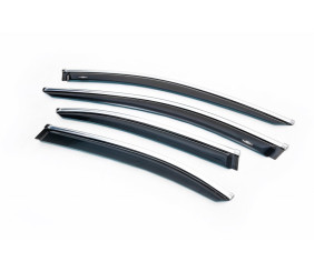 Вітровики з хром молдингом SD (4 шт, HIC) для Mercedes E-сlass W213 2016-2023 рр