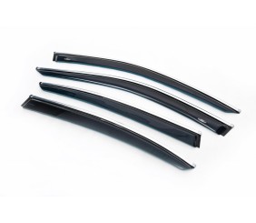 Вітровики з хром молдингом SD (4 шт, HIC) для Volkswagen Passat B8 2015-2023 рр